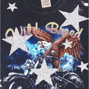 LF black oversized graphic tee